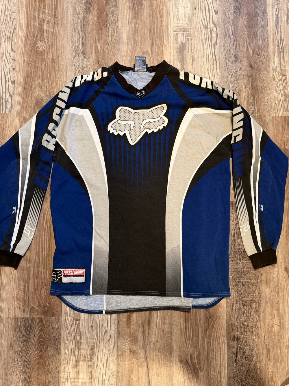 Fox Blue and Black Motocross Jersey